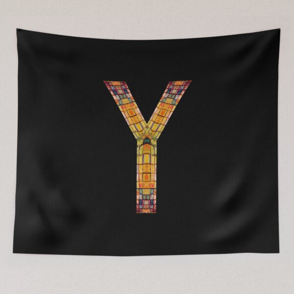 Item preview, ALPHABET - Stained Glass Letter "Y" designed and sold by Gretchen Tiger.