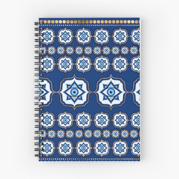 Item preview, Evil Eye Tile Ornament -  Blue and gold designed and sold by k9printart.