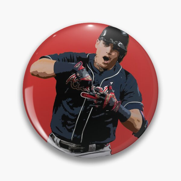 Atlanta Braves Ozzie Albies jersey lapel pin-Classic ATL