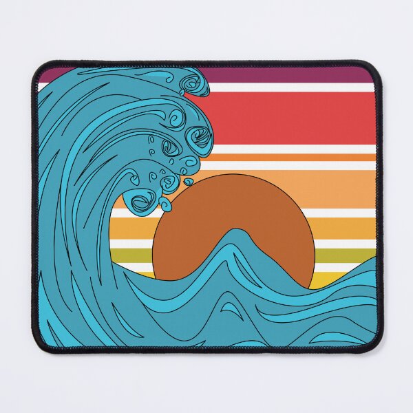 Item preview, Big great Japanes wave , retro sunset style, the Great Wave off Kanagawa designed and sold by SGS-.