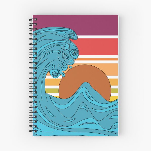 Item preview, Big great Japanes wave , retro sunset style, the Great Wave off Kanagawa designed and sold by SGS-.