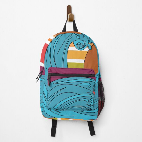 Item preview, Big great Japanes wave , retro sunset style, the Great Wave off Kanagawa designed and sold by SGS-.