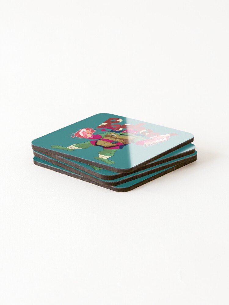 Thumbnail 4 of 5, Coasters (Set of 4), ROTTMNT- Raphael designed and sold by PopStandMerch.