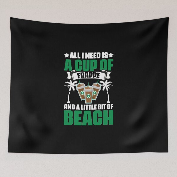 Item preview, All I Need Is A Cup Of Funny Frappe Humor For A Caffeine Fan designed and sold by Nessshirts.
