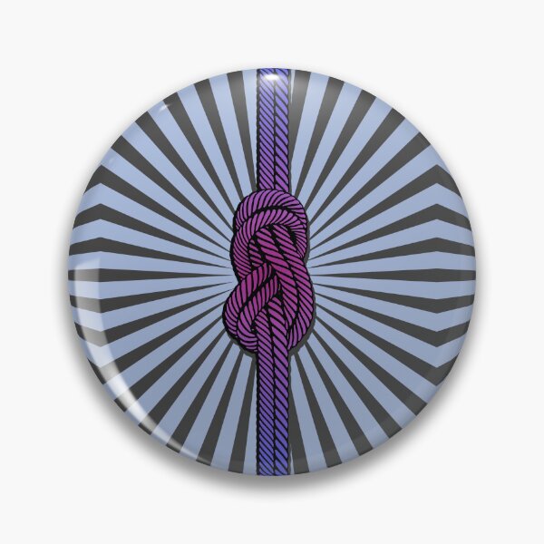 Item preview, Blue climbing rope with rope knot designed and sold by MadandMean.