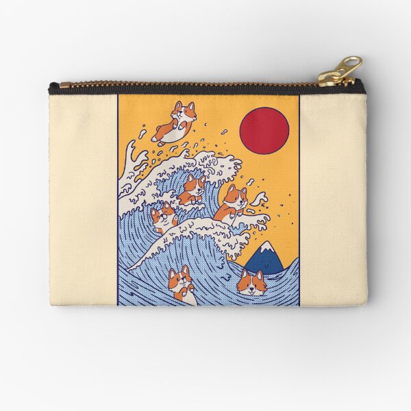 Item preview, The great wave of Corgis - Cute Corgi Puppies designed and sold by Paperfly Studio.