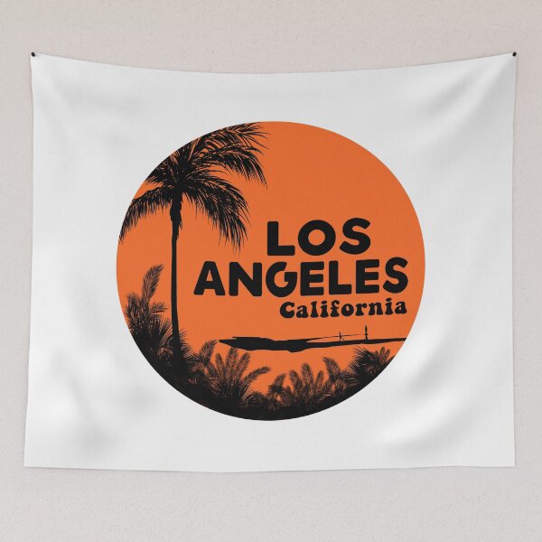 Item preview, SURFING LOS ANGELES CALIFORNIA RETRO PALMS SURFER BEACH designed and sold by DESTINATIONS DECAL.