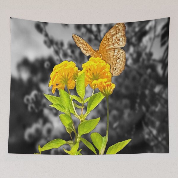 Item preview, West Indian Lantana - White Peacock Butterfly designed and sold by Capture  Room.