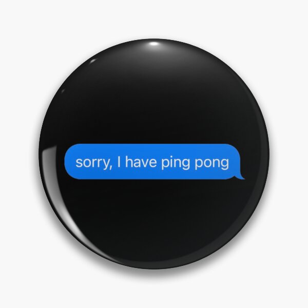 Artikelvorschau, Tut mir leid, ich habe Ping-Pong-Textnachricht schwarz - lustiges Fitnessstudio entworfen und verkauft von GymWearDepot.