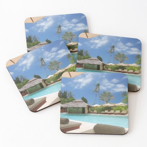 Item preview, Poolside at the Resort - Watercolor Style designed and sold by WWWC2288.