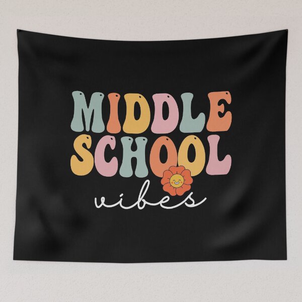 Item preview, Middle School Vibes Retro Groovy Vintage First Day Of School designed and sold by colesabrina88.