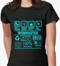 WEBMASTER - NICE DESIGN 2017 Women's Fitted T-Shirt
