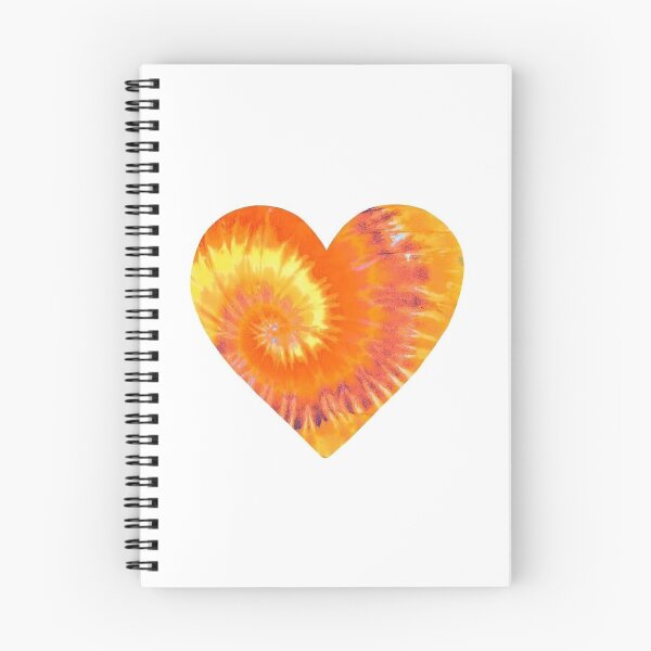 Item preview, Tie Dye Heart - Orange designed and sold by delennjadzia.