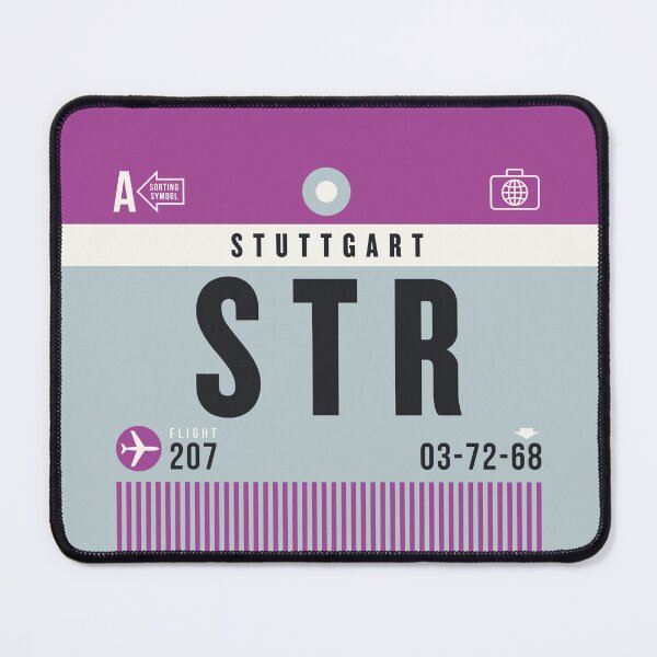 Item preview, Luggage Tag A - STR Stuttgart Germany designed and sold by VoodooCircus.