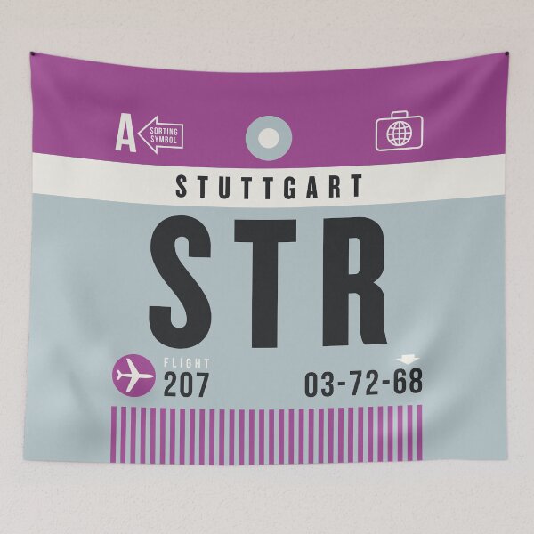Item preview, Luggage Tag A - STR Stuttgart Germany designed and sold by VoodooCircus.