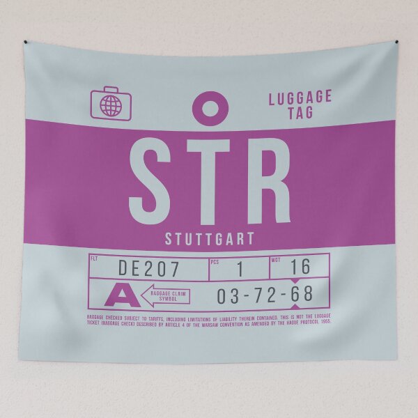 Item preview, Luggage Tag B - STR Stuttgart Germany designed and sold by VoodooCircus.