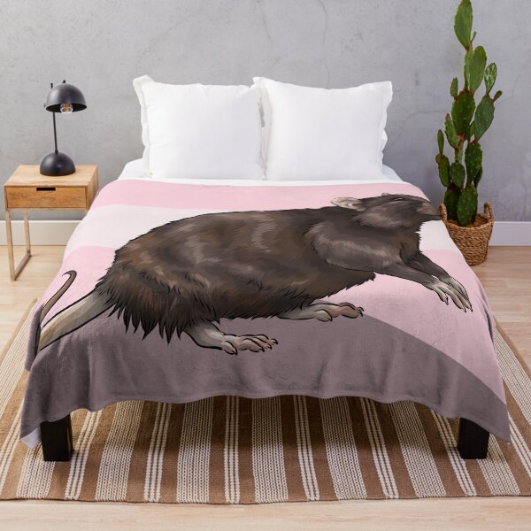 Item preview, Cute Brown Rat | Pink Background designed and sold by shirinsart.