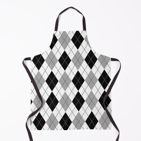 Item preview, Argyle Gingham Diamond Pattern | White Black and Silver designed and sold by PatternMama.