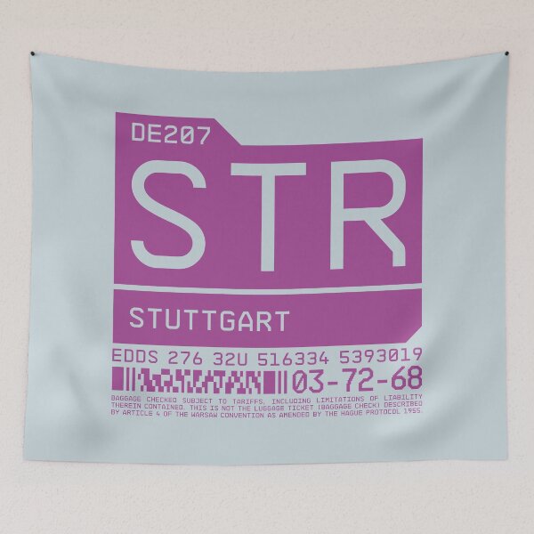 Item preview, Luggage Tag C - STR Stuttgart Germany designed and sold by VoodooCircus.
