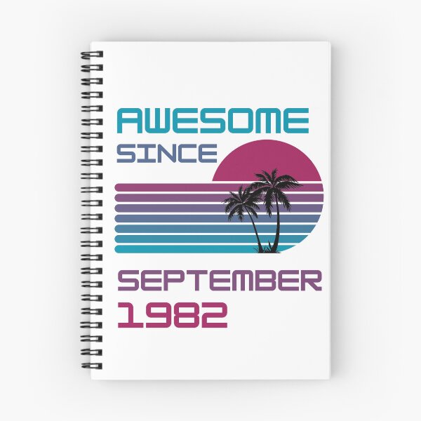 Item preview, Awesome since September 1982 | Born September 1982 | Made in September 1982 | Legend since September 1982 | Birthday Gift for 40 year old mom dad grandma grandpa | Vintage Retro 80s Birthday gift idea designed and sold by Saffire6.