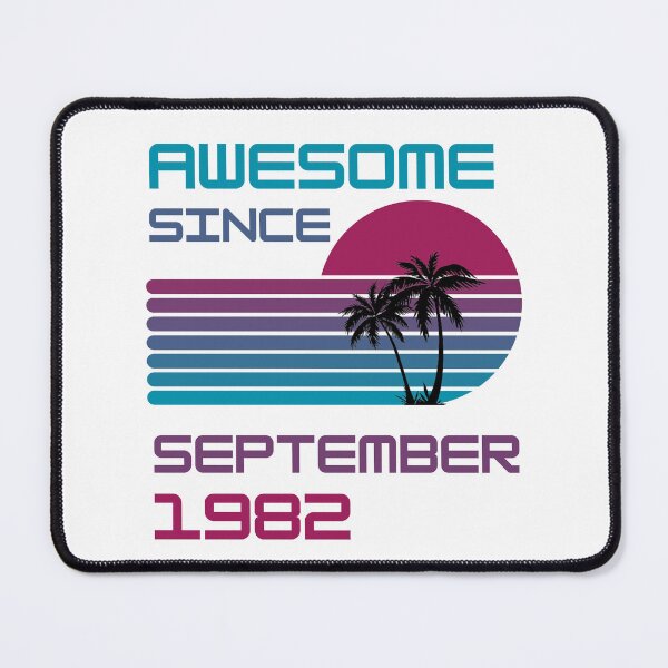 Item preview, Awesome since September 1982 | Born September 1982 | Made in September 1982 | Legend since September 1982 | Birthday Gift for 40 year old mom dad grandma grandpa | Vintage Retro 80s Birthday gift idea designed and sold by Saffire6.