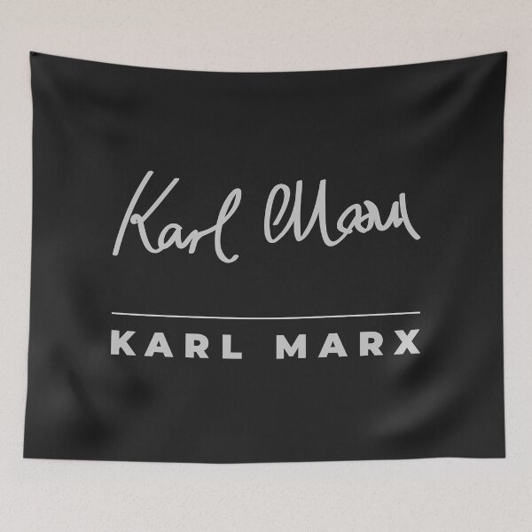 Item preview, Karl Marx signature t-shirt designed and sold by CMYKStudio.