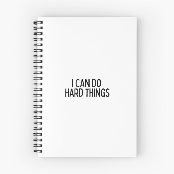 Item preview, I Can Do Hard Things - Inspiring Quotes designed and sold by BloomingDiaries.