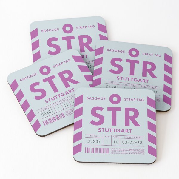 Item preview, Luggage Tag D - STR Stuttgart Germany designed and sold by VoodooCircus.