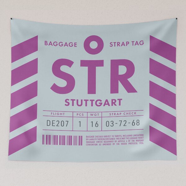 Item preview, Luggage Tag D - STR Stuttgart Germany designed and sold by VoodooCircus.