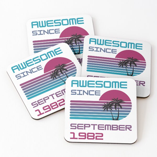 Item preview, Awesome since September 1982 | Born September 1982 | Made in September 1982 | Legend since September 1982 | Birthday Gift for 40 year old mom dad grandma grandpa | Vintage Retro 80s Birthday gift idea designed and sold by Saffire6.