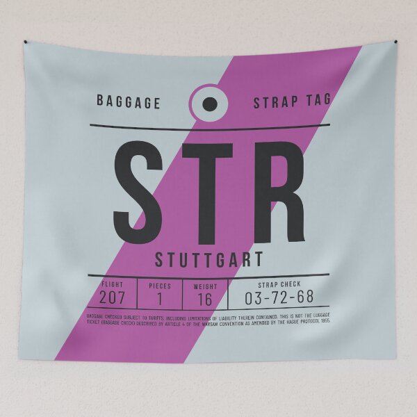 Item preview, Luggage Tag E - STR Stuttgart Germany designed and sold by VoodooCircus.