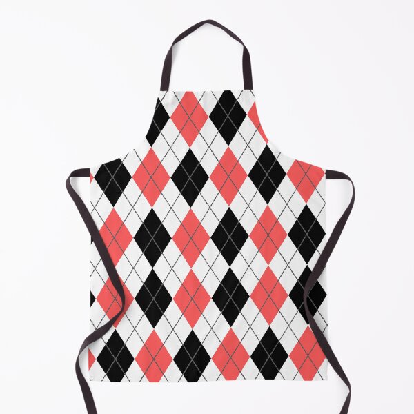 Item preview, Argyle Gingham Diamond Pattern | White Black and Red designed and sold by PatternMama.