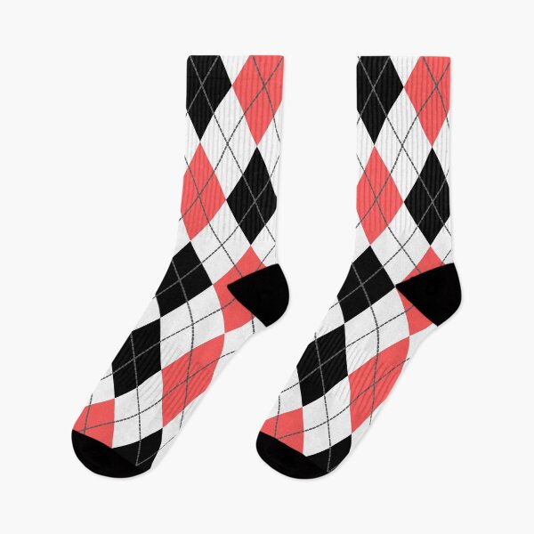 Item preview, Argyle Gingham Diamond Pattern | White Black and Red designed and sold by PatternMama.