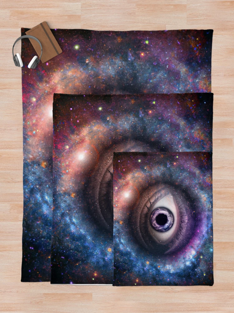 Thumbnail 5 of 6, Throw Blanket, The All Seeing Eye designed and sold by PyroPython.
