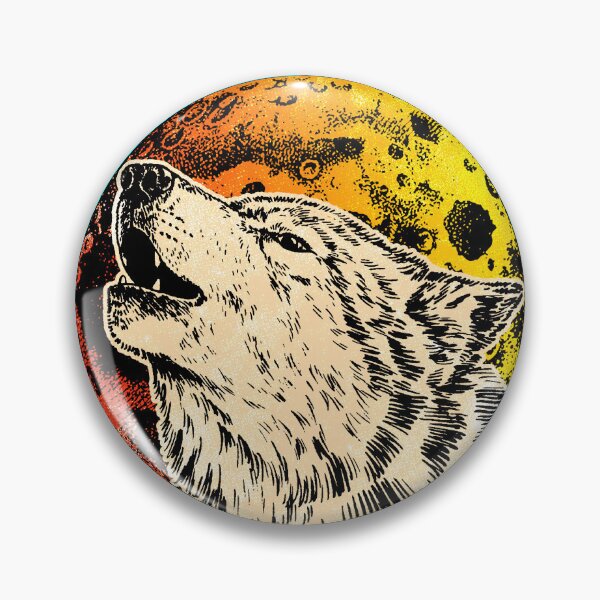 Artikelvorschau, Heulender Wolf bei Vollmond entworfen und verkauft von Mila1946.