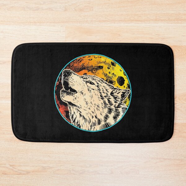 Item preview, Howling wolf at full moon designed and sold by Mila1946.