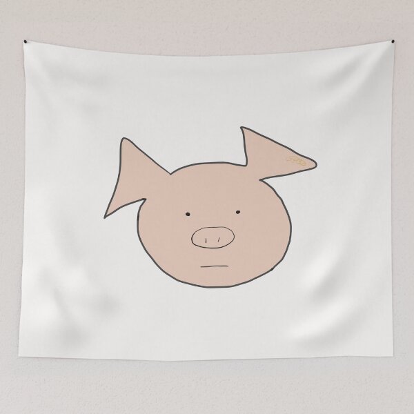 Item preview, Blank Pig Face, serene designed and sold by PiggingJapan.