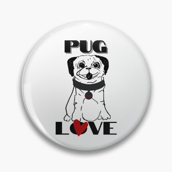 Item preview, Pug Love was drawn by my dear friend Trude designed and sold by Anke Franikowski.