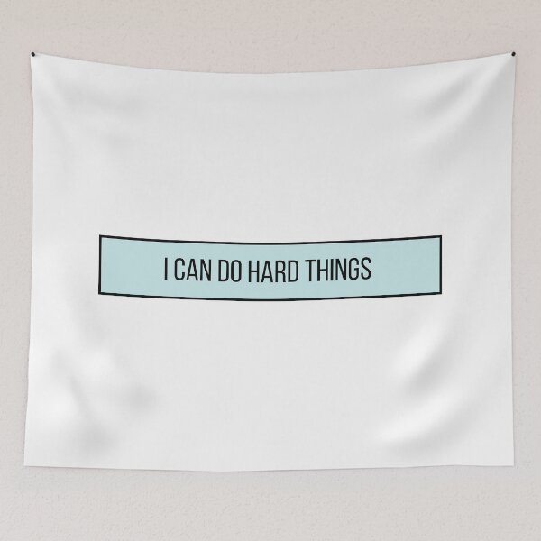 Item preview, I Can Do Hard Things - Inspiring Quotes designed and sold by BloomingDiaries.