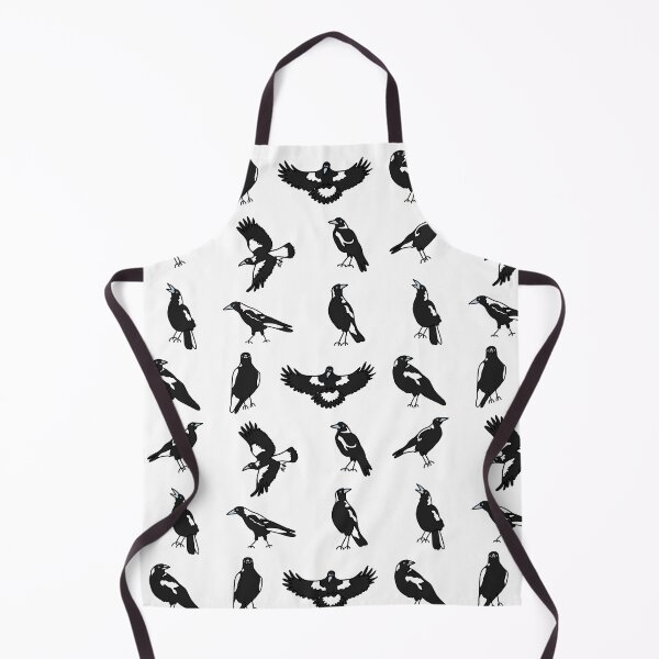 Item preview, Many Magpies on White designed and sold by Digitaldingo.