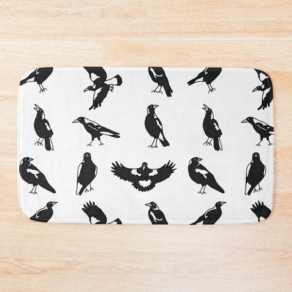 Item preview, Many Magpies on White designed and sold by Digitaldingo.