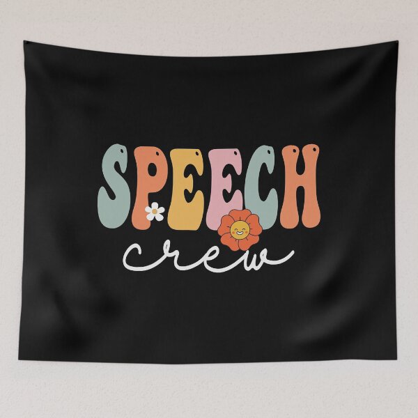 Item preview, Speech Crew Retro Groovy Vintage Happy First Day Of School designed and sold by colesabrina88.