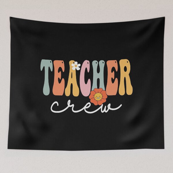 Item preview, Teacher Crew Retro Groovy Vintage Happy First Day Of School designed and sold by colesabrina88.