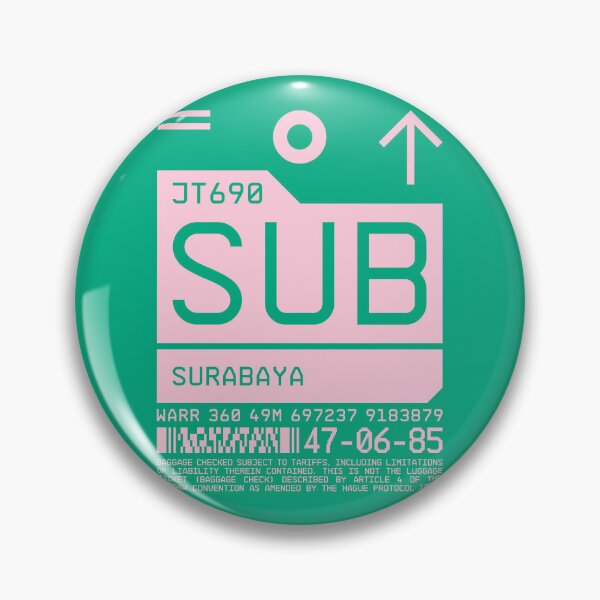 Item preview, Luggage Tag C - SUB Surabaya Indonesia designed and sold by VoodooCircus.