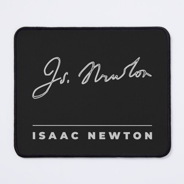 Item preview, Isaac Newton signature t-shirt designed and sold by CMYKStudio.