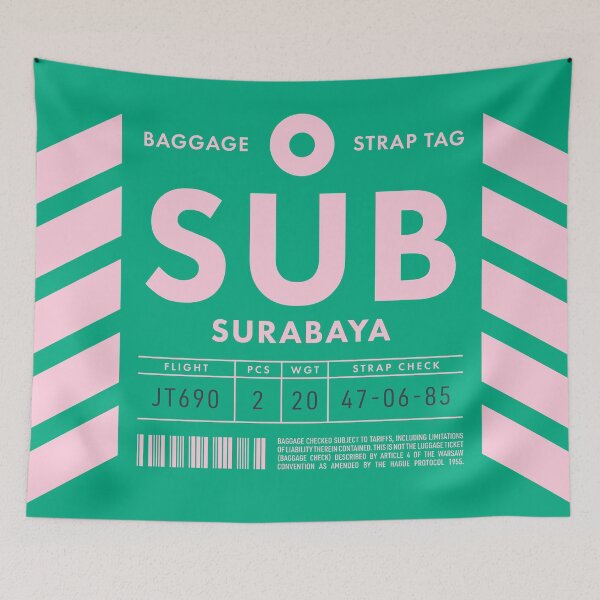 Item preview, Luggage Tag D - SUB Surabaya Indonesia designed and sold by VoodooCircus.
