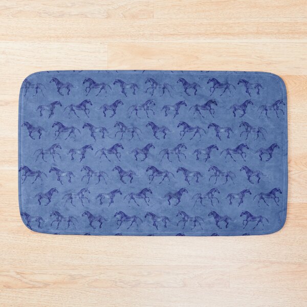 Item preview, Galloping horse 1 to 4 - pattern on blue marble background designed and sold by SylvieG18.