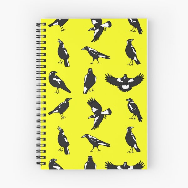 Item preview, Many Magpies on Yellow designed and sold by Digitaldingo.