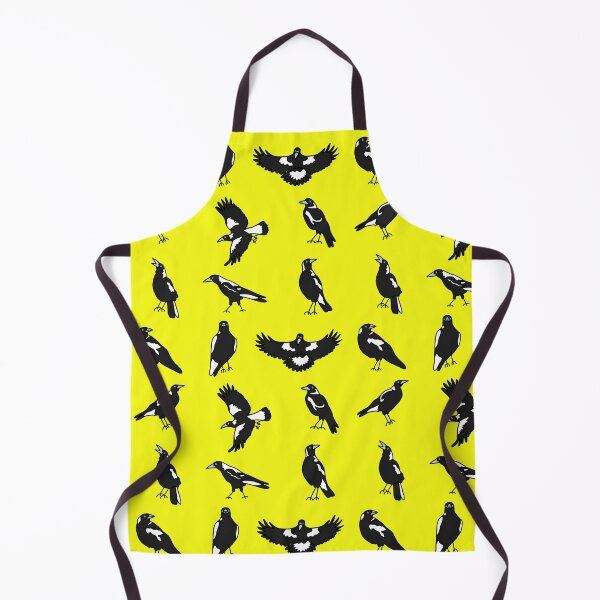Item preview, Many Magpies on Yellow designed and sold by Digitaldingo.