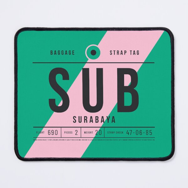 Item preview, Luggage Tag A - SUB Surabaya Indonesia designed and sold by VoodooCircus.